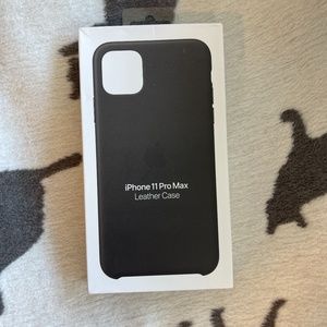 Apple iPhone 11 Pro Max Leather Case "Black"